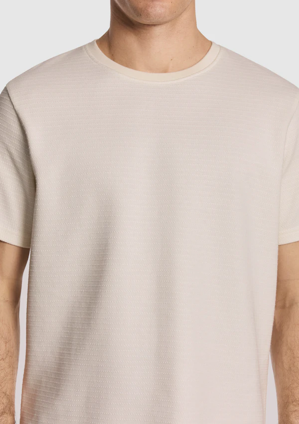 Natural Blaine Textured Tee