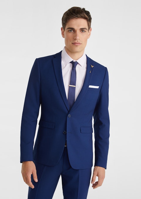 Blue Portofino Skinny Suit Jacket