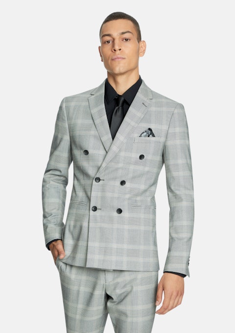 Natural Dicaprio Double Breasted Suit Jacket