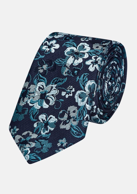 Navy Remmy Floral 6.5cm Tie