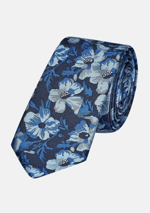 Navy Jakob Floral 6.5cm Tie